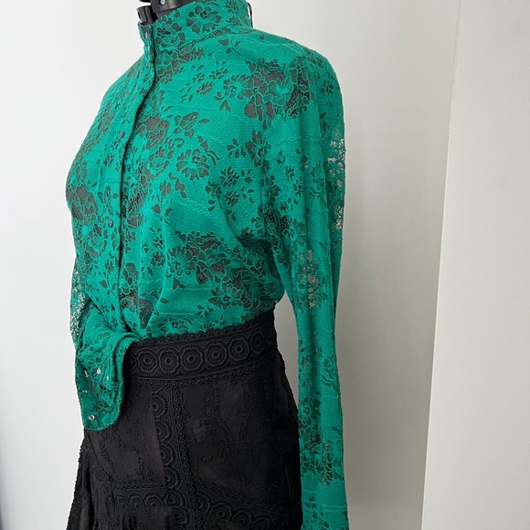 Roseanna - Emerald Lace Blouse - Button Up - Size 36 - BNWT - Picture 6 of 6